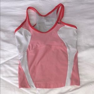 Nike athletic tank top with built in sports bra